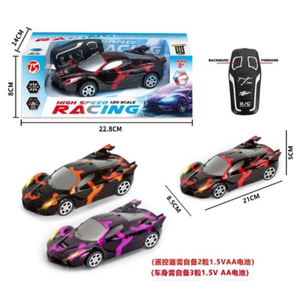 OYUNCAK KOMUTALI ARABA H.S RACING