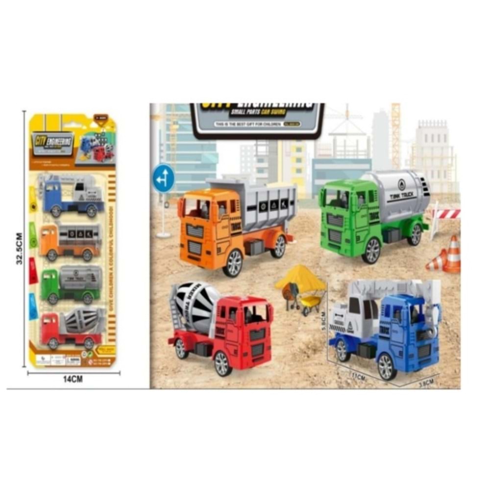 OYUNCAK TRUCK SET CITY ENGINEERING