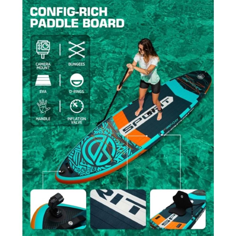 PADDLE BOARD AQA SPORT AIR - SP030 ( 351*89*15cm )