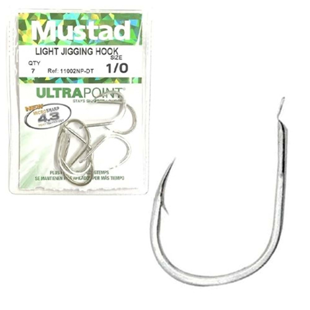 MUSTAD 11002NP-DT JIGGING HOOK - 1/0