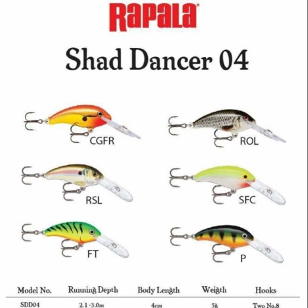 RAPALA SDD04 - HLWM