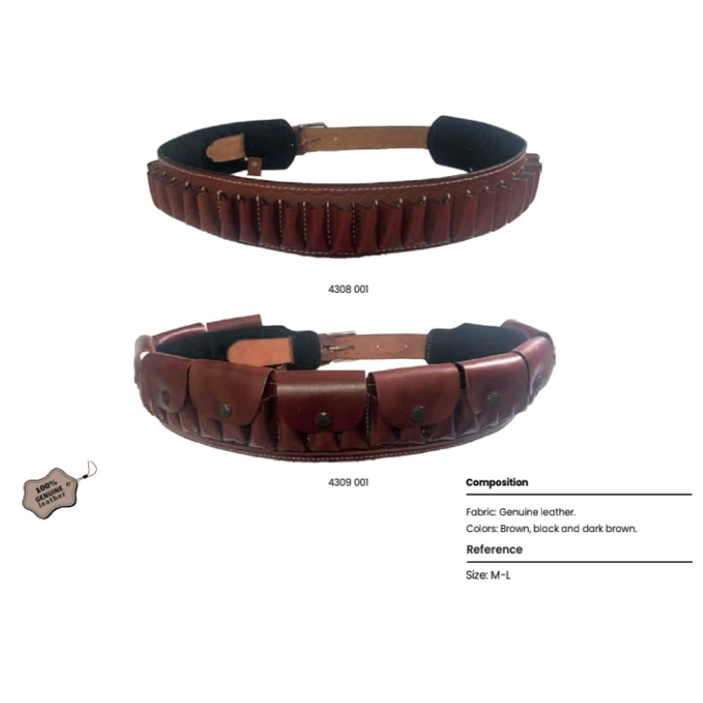 CHALLENGER FİŞEKLİK ( CARTRIDGE BELT ) DERİ