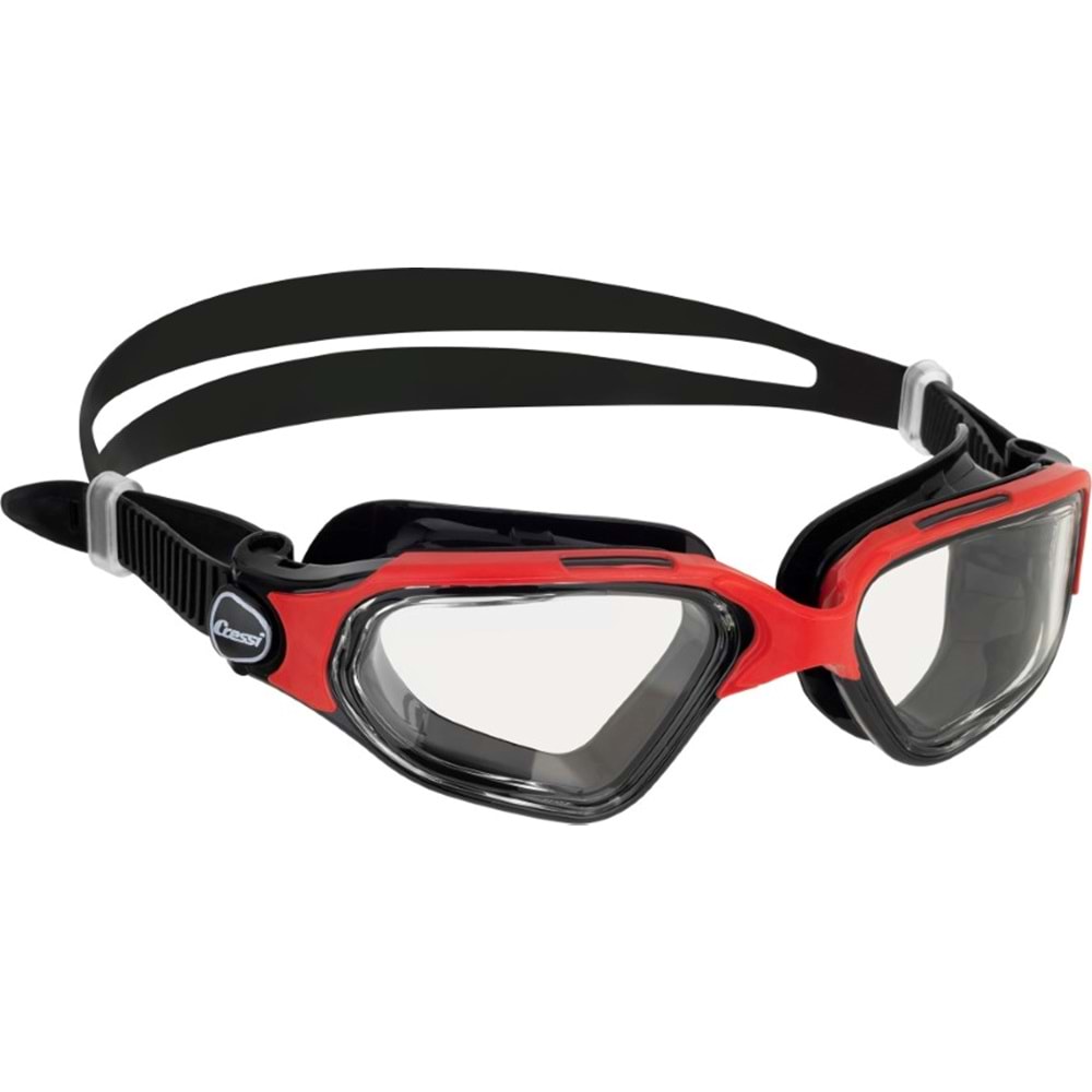 CRESSI GOGGLES CLEAR EYES BLACK/RED