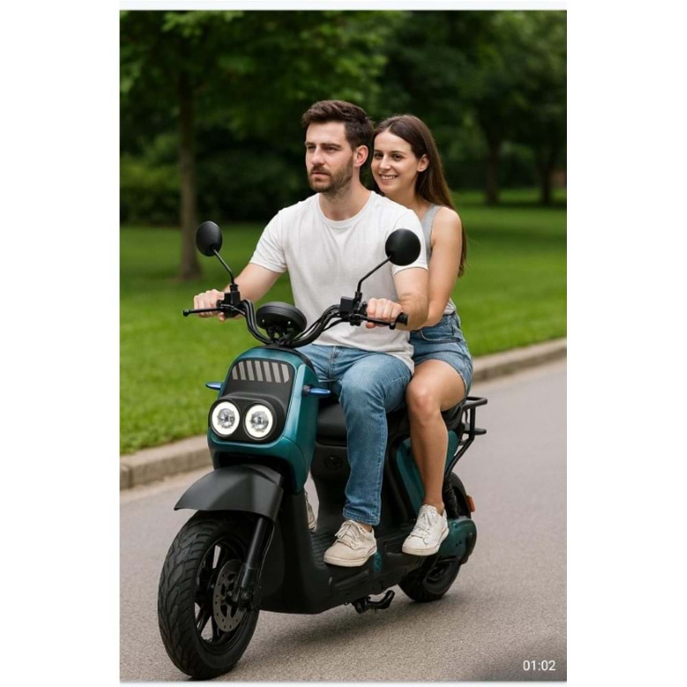 MOTOSİKLET ELEKTRİKLİ - EBG-068 1000W ( 72V/23AH SPEED 65KM RANGE 70KM )