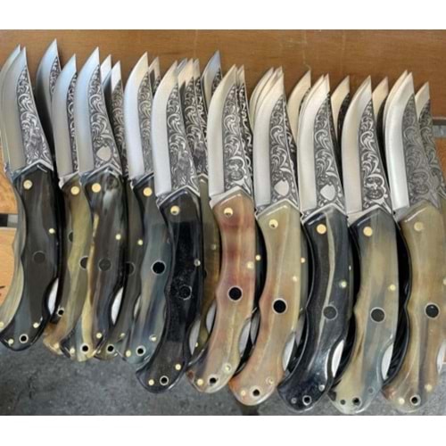 ÇAKI OUTDOORLIFE BOYNUZ DE-LUX NAKIŞLI