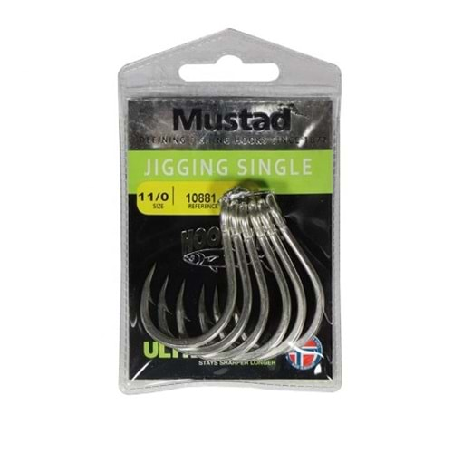 MUSTAD 10881NP-DT JIGGING HOOK - 1/0