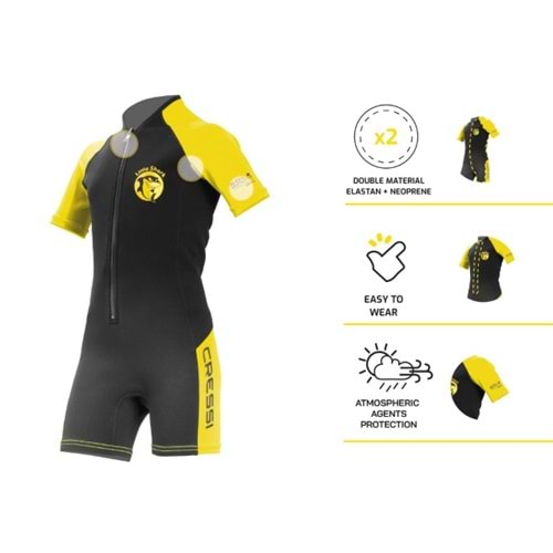 CRESSI LITTLE SHARK SHORTY ELBİSE - 7/8 YAŞ