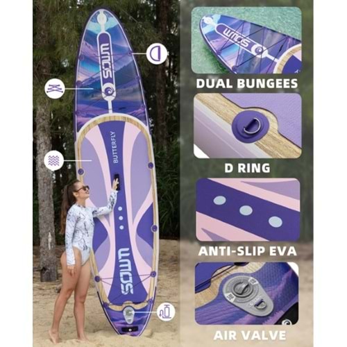 PADDLE BOARD AQA SOWM - SW01 ( 335*84*15cm )
