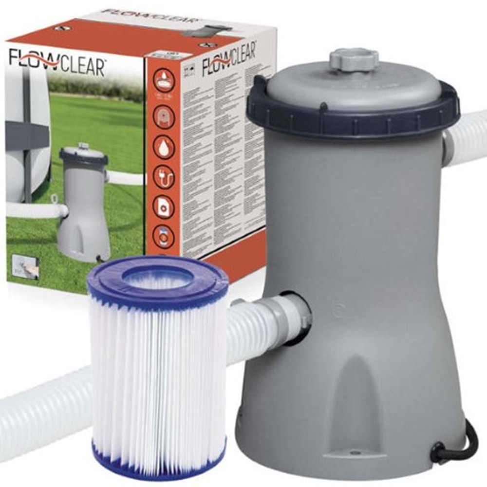 BESTWAY FİLTER POMPA ( 3000LT - 3 TON KAPASİTE )